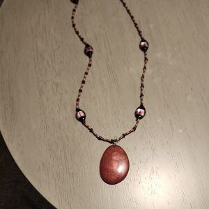 Elegant Purple Beaded Necklace